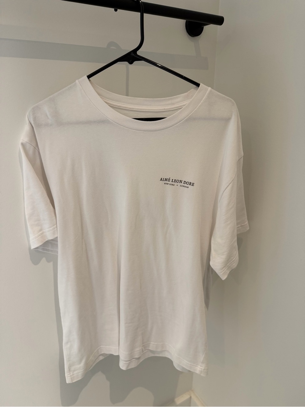 Aime Leon Dore White Chest Logo Tee